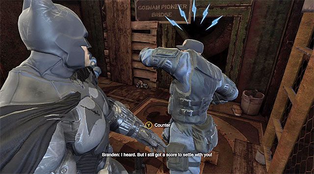 Odpowiedz kontrą na atak Brandena - Rozbrój bombę na stacji kolejowej | Główny wątek w Batman Arkham Origins - Batman: Arkham Origins - poradnik do gry