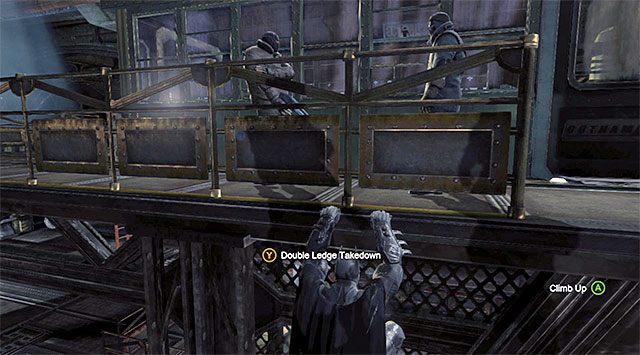 Możesz jednocześnie zlikwidować dwóch bandytów - Rozbrój bombę na stacji kolejowej | Główny wątek w Batman Arkham Origins - Batman: Arkham Origins - poradnik do gry