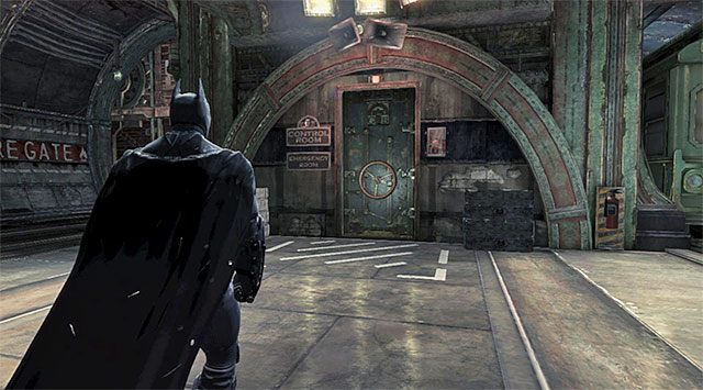 Wejście do pomieszczenia kontrolnego - Rozbrój bombę na stacji kolejowej | Główny wątek w Batman Arkham Origins - Batman: Arkham Origins - poradnik do gry