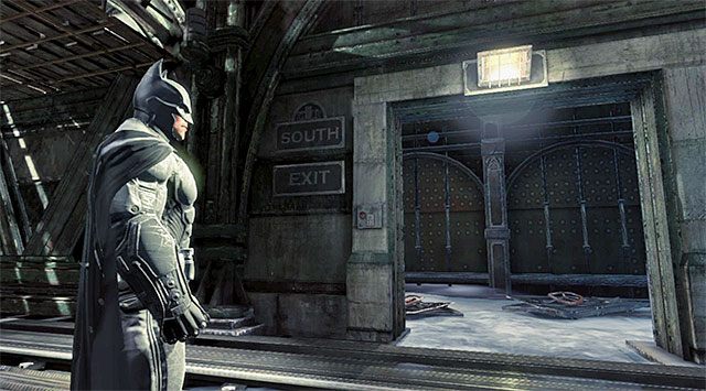 Wyjście ze stacji kolejowej - Rozbrój bombę przy południowym filarze | Główny wątek w Batman Arkham Origins - Batman: Arkham Origins - poradnik do gry