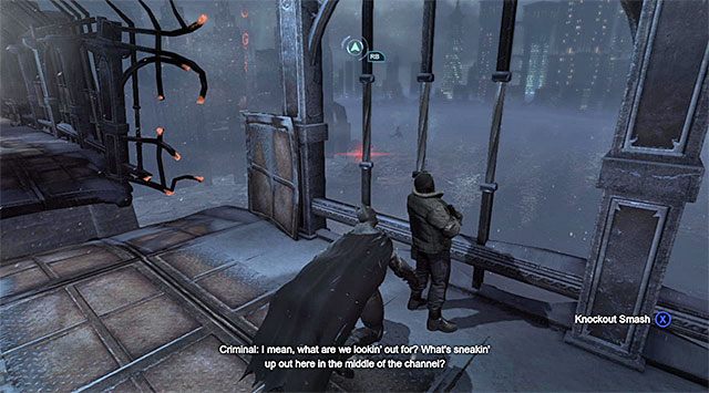 Pierwszy snajper - Rozbrój bombę przy południowym filarze | Główny wątek w Batman Arkham Origins - Batman: Arkham Origins - poradnik do gry