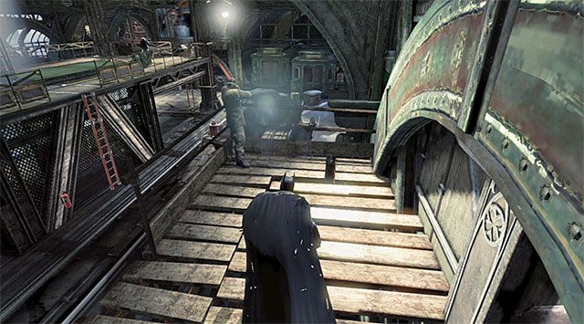 Balkonik okupowany przez snajpera - Rozbrój bombę przy północnym filarze | Główny wątek w Batman Arkham Origins - Batman: Arkham Origins - poradnik do gry