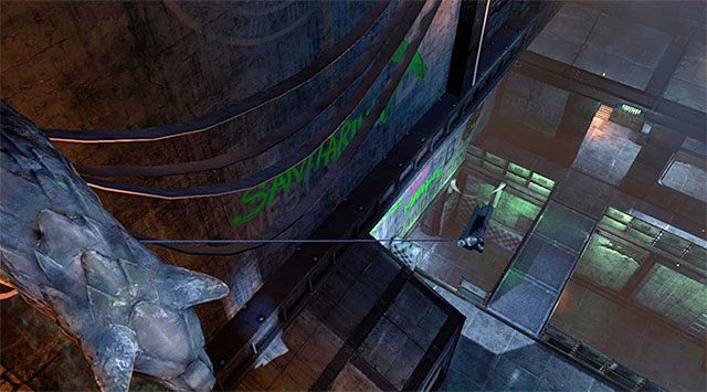 W lokacji też możesz korzystać z punktów obserwacyjnych bez żadnych ograniczeń - Powstrzymaj Jokera #2 - główna sala | Główny wątek w Batman Arkham Origins - Batman: Arkham Origins - poradnik do gry