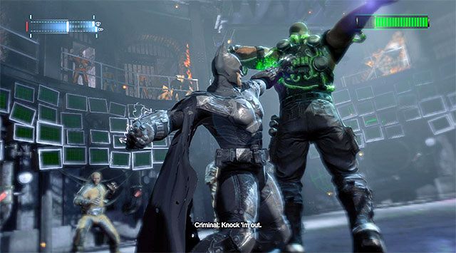 Używaj rękawic żeby stopniowo pozbawiać bossa punktów zdrowia - Pokonaj Banea #2 | Główny wątek w Batman Arkham Origins - Batman: Arkham Origins - poradnik do gry