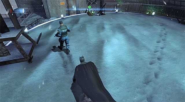 Wartownik na lądowisku - Przedostań się do komisariatu policji od strony dachu | Główny wątek - Batman: Arkham Origins - poradnik do gry