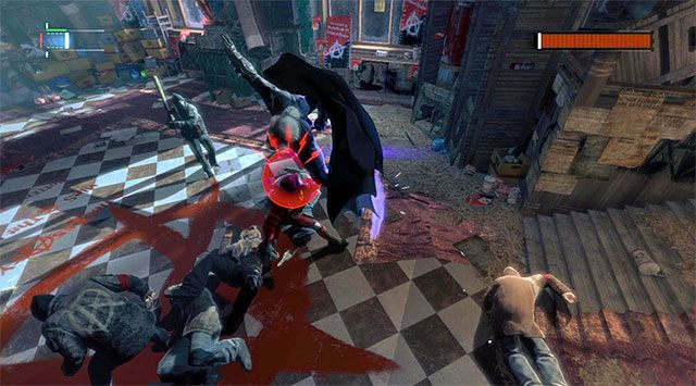 Anarky zeskoczy na pole bitwy w momencie awansowania do ostatniej trzeciej części bitwy - Anarky | Poszukiwani przestępcy w Batman Arkham Origins - Batman: Arkham Origins - poradnik do gry