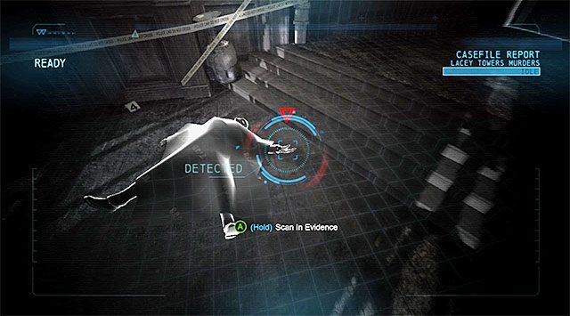 Zwłoki przy schodach - Sprawa 1224-2 - Morderstwa w Lacey Towers | Raport dotyczący sprawy - Batman: Arkham Origins - poradnik do gry