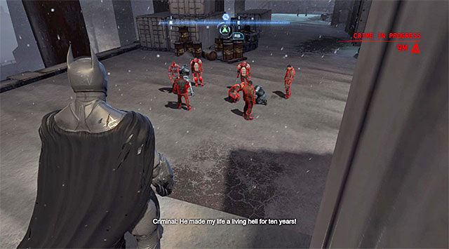 Przykładowe przestępstwo w toku - atak na policyjny patrol - Przestępstwa w toku (Crime in Progress) | Poszukiwani przestępcy - Batman: Arkham Origins - poradnik do gry
