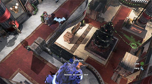Po zakupieniu ulepszenia pancerza nie musisz obawiać się skanowań wykonywanych na posągach - Przedostań się do pomieszczenia ochrony | Główny wątek w Batman Arkham Origins - Batman: Arkham Origins - poradnik do gry