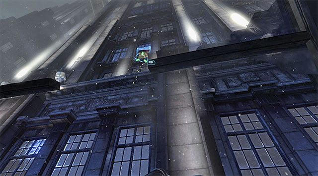 Okiennica - Dotarcie do apartamentu Jokera - wschodnia wieża | Główny wątek w Arkham Origins - Batman: Arkham Origins - poradnik do gry