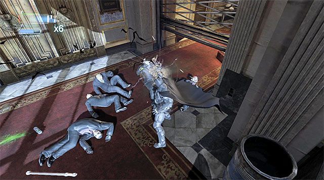 Rękawice elektryczne bardzo pomagają w wygrywaniu walk, zwłaszcza tych trudniejszych - Dotarcie do apartamentu Jokera - wschodnia wieża | Główny wątek w Arkham Origins - Batman: Arkham Origins - poradnik do gry