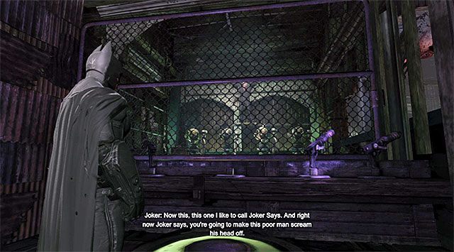 Trafiaj batarangami w odpowiednie balony - Dotarcie do apartamentu Jokera - zachodnia wieża | Główny wątek w Arkham Origins - Batman: Arkham Origins - poradnik do gry