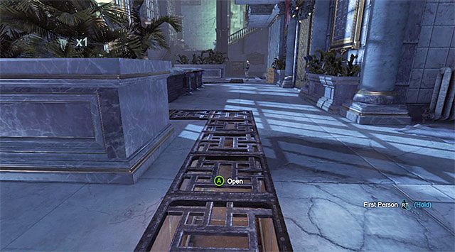 Pomagaj sobie korzystając z licznych szybów wentylacyjnych - Dotarcie do apartamentu Jokera - pływalnia | Główny wątek w Arkham Origins - Batman: Arkham Origins - poradnik do gry