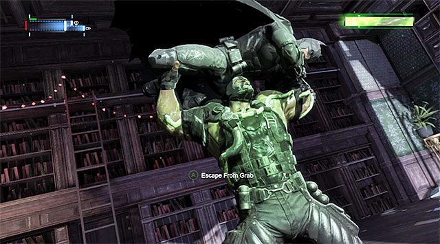 Jeśli zostaniesz złapany to postaraj się na czas wybronić przed poważnymi obrażeniami - Pokonaj Banea | Główny wątek w Batman Arkham Origins - Batman: Arkham Origins - poradnik do gry