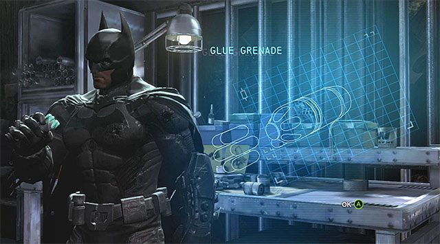 Nowy gadżet - Zabierz granat klejowy | Główny wątek w Batman Arkham Origins - Batman: Arkham Origins - poradnik do gry