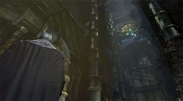 Musisz złapać się wyżej położonej krawędzi - Odszukaj lokalizator umieszczony na Baneie | Główny wątek w Arkham Origins - Batman: Arkham Origins - poradnik do gry