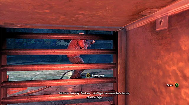 Zaczekaj aż gangster odwróci się i zaatakuj go z zaskoczenia - Wyłącz sygnał zakłócający | Główny wątek w Batman Arkham Origins - Batman: Arkham Origins - poradnik do gry