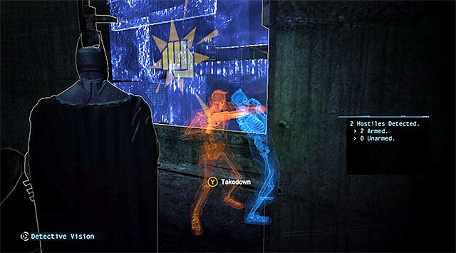 Podejdź do ściany i doskocz do drugiego szybu wentylacyjnego - Wyłącz sygnał zakłócający | Główny wątek w Batman Arkham Origins - Batman: Arkham Origins - poradnik do gry