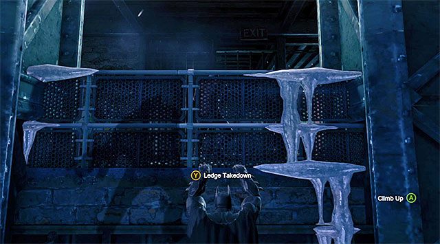 Zaatakuj gangstera gdy ten ustawi się przy balustradzie - Wyłącz sygnał zakłócający | Główny wątek w Batman Arkham Origins - Batman: Arkham Origins - poradnik do gry