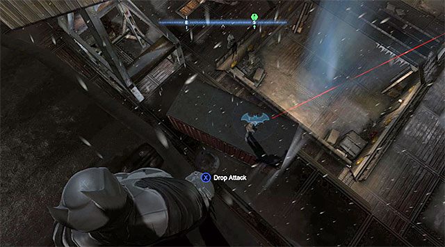 Drugi ze snajperów rozstawiony jest na północ stąd - Przedostań się na pokład okrętu Pingwina | Główny wątek w Batman Arkham Origins - Batman: Arkham Origins - poradnik do gry