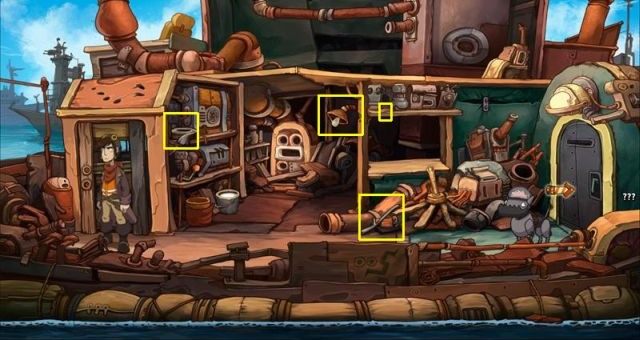 Przejście kolejnymi drzwiami uniemożliwi Ci Bystry-Bajtek - Dostań się do Doktorka | Dotrzyj do Goal | Chaos on Deponia - Chaos on Deponia - poradnik do gry