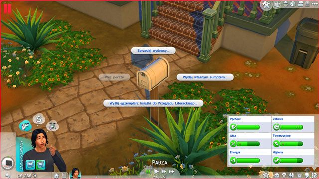 Na napisanych książkach możesz zarobić na trzy sposoby korzystając ze skrzynki pocztowej - Sims 4: Umiejętności literackie - jak rozwijać? Umiejętności, porady - Sims 4 - poradnik do gry