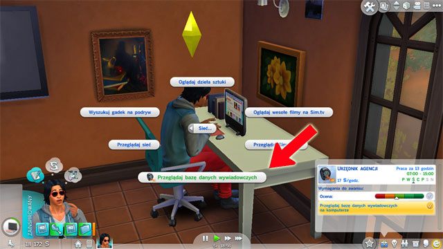 Zaczynasz jako Urzędnik agencji (1) - Sims 4: Tajny agent - kariera, porady - Sims 4 - poradnik do gry