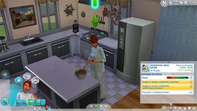 Kolejny awans przyniesie Ci stanowisko Zastępcy szefa kuchni (8 A) - Sims 4: Kulinarna kariera, porady - Sims 4 - poradnik do gry