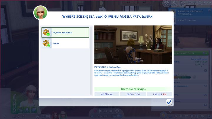 Musisz skupić się na Charyzmie, Logice oraz Analizie i dyskusji. - Sims 4 Uniwersytet: Prawnik - nowa kariera - Sims 4 - poradnik do gry