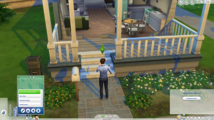 Najpierw musisz skorzystać z telefonu i w trzecim menu wybrać opcję Kup klinikę weterynaryjną - Sims 4 Psy i koty: Klinika weterynaryjna - Sims 4 - poradnik do gry