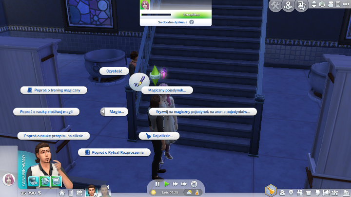 Magiczny pojedynek możesz rozpocząć z każdym innym Simem-czarodziejem. - Sims 4 Kraina Magii: Czarodziejskie pojedynki - Sims 4 - poradnik do gry