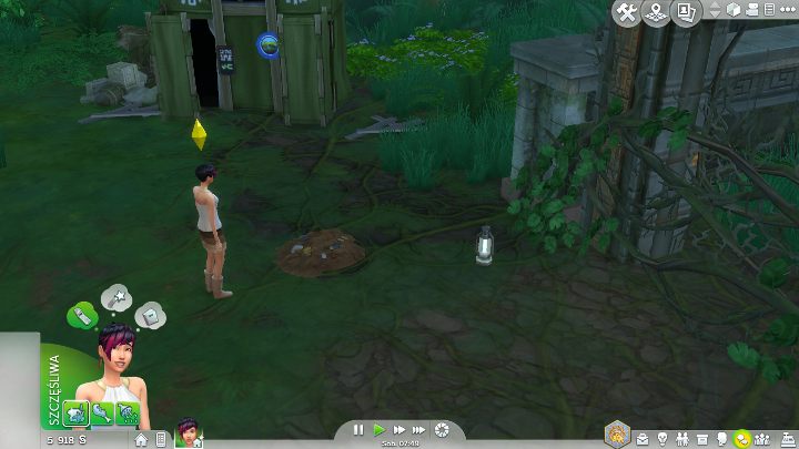 Wykopywanie kopczyków, to jeden ze sposobów na rozwijanie umiejętności. Znajdziesz je w całej dżungli. - Sims 4 Przygoda w dżungli: Nowe umiejętności - jak rozwijać? - Sims 4 - poradnik do gry