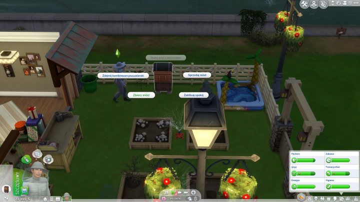 Wybuduj ul i spróbuj pozyskać miód od pszczół - Sims 4 Cztery pory roku: Nowości, ule, parasole, meble, ubrania - Sims 4 - poradnik do gry