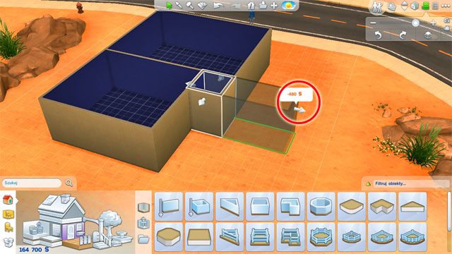Bardziej wyrafinowane narzędzia znajdują się pod kolejnymi ikonkami na panelu - Sims 4: Budowanie domu, porady - Sims 4 - poradnik do gry