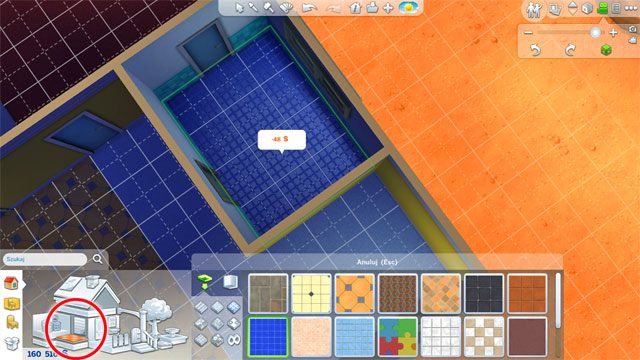 To samo zrób w przypadku podłóg - Sims 4: Budowanie domu, porady - Sims 4 - poradnik do gry