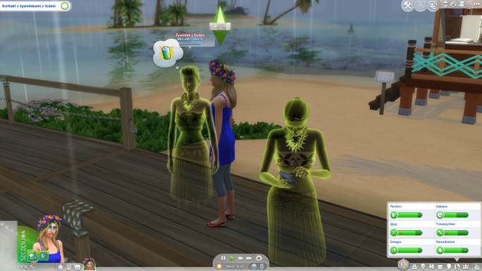 Simowie z cechą Dziecię wyspy potrafią przywoływać Żywiołaki. - Sims 4 Wyspiarskie życie: Nowe meble, ubrania, aspiracje, delfiny - nowości - Sims 4 - poradnik do gry
