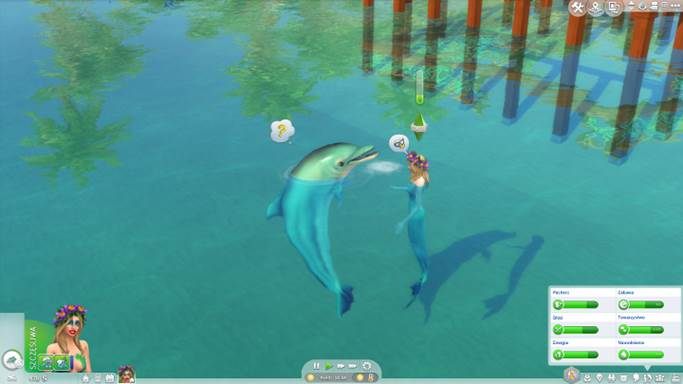 Delfin może zostać Twoim przyjacielem. - Sims 4 Wyspiarskie życie: Nowe meble, ubrania, aspiracje, delfiny - nowości - Sims 4 - poradnik do gry