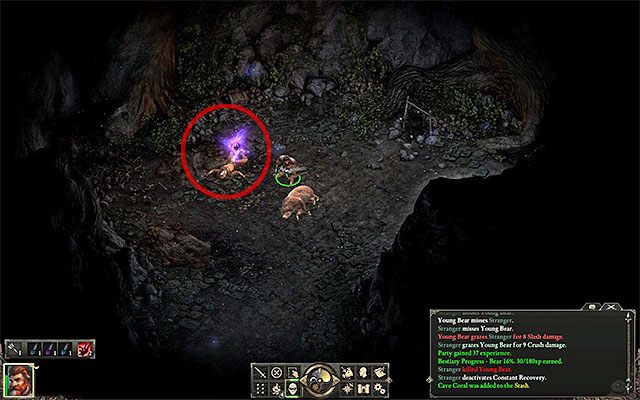 Zbadaj zwłoki w jaskini niedźwiedzia - Pillars of Eternity: Leśny Jar - poboczne zadania - solucja, opis przejścia - Pillars of Eternity - poradnik do gry