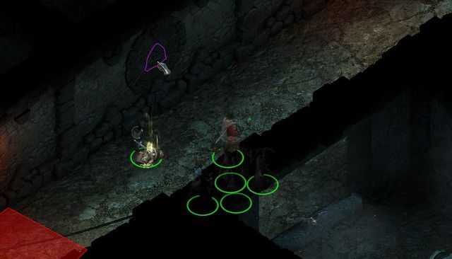 Aby odkryć przełącznik musisz przejść w tryb skradania. - Pillars of Eternity: Bezkresne Ścieżki Od Nuy Poziom 9 - mapa - Pillars of Eternity - poradnik do gry
