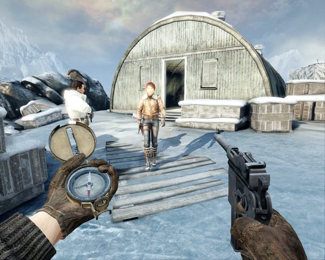 Po scence zyskasz nowego towarzysza - Arctic Base | Opis przejścia Deadfall Adventures - Deadfall Adventures - poradnik do gry