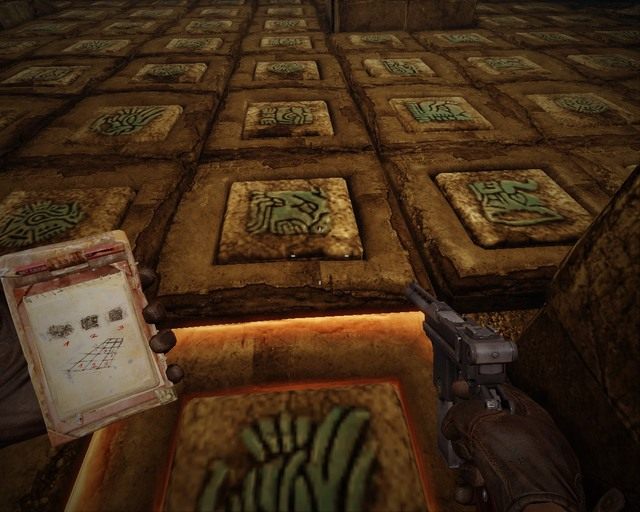 Musisz przechodzić zgodnie z numeracją płytek inaczej nie otworzysz przejścia - Mayan Tombs | Opis przejścia Deadfall Adventures - Deadfall Adventures - poradnik do gry