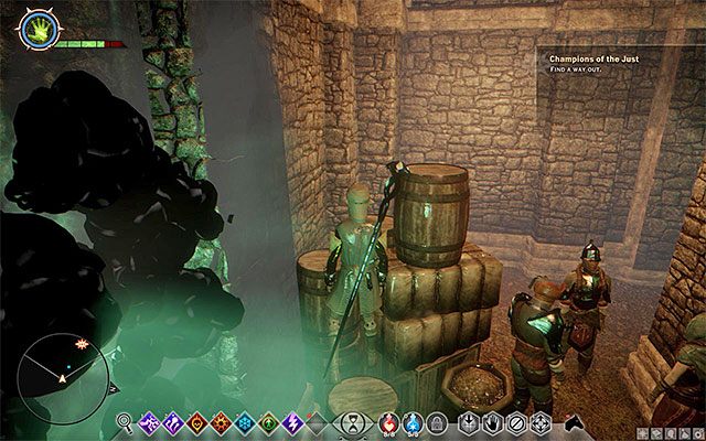Przejście przez salę z płomieniami jest mniej kłopotliwe niż mogłoby się to wydawać - Dragon Age Inquisition: Bohaterowie słusznej sprawy (Champions of the Just) - Dragon Age: Inkwizycja - poradnik do gry
