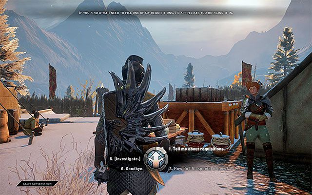 Przykładowy kwatermistrz z Azylu (Haven) - Dragon Age Inquisition: Zapotrzebowania (Requisition) Inkwizycji - Dragon Age: Inkwizycja - poradnik do gry