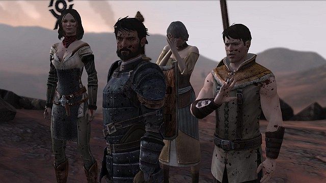 Hawke i jego rodzina podczas ucieczki z Lothering (prolog). - Dragon Age Inquisition: Fabuła Dragon Age II - Dragon Age: Inkwizycja - poradnik do gry