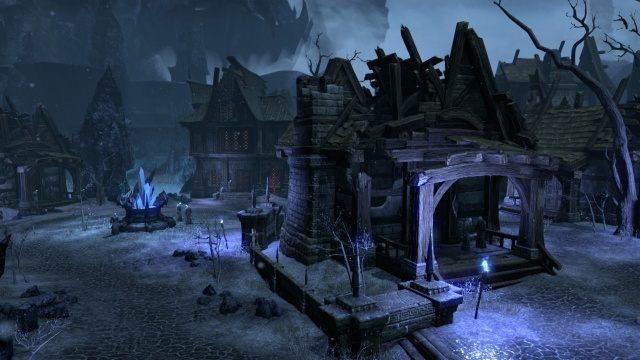 Tak mógłby wyglądać świat, gdyby Coldharbour zostało połączone z Tamriel i resztą Nirn. Niezbyt przyjemny krajobraz, trzeba przyznać. - ESO: Fabuła - zarys - The Elder Scrolls Online - poradnik do gry