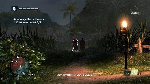 Wytwórz zamieszanie by oczyścić okolice dzwonka - 03 - Unmanned | Sekwencja 5 | Solucja Assassins Creed IV Black Flag - Assassins Creed IV: Black Flag - poradnik do gry