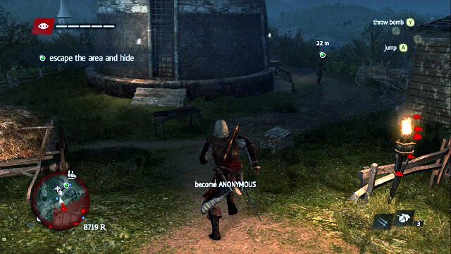 Wbiegnij z prawej i okrąż młyn - 03 - Unmanned | Sekwencja 5 | Solucja Assassins Creed IV Black Flag - Assassins Creed IV: Black Flag - poradnik do gry