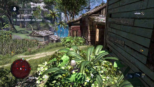 Wykorzystaj ogród, bo ominąć główną część osady - 07 - A Single Madman | Sekwencja 3 | Solucja Assassins Creed IV Black Flag - Assassins Creed IV: Black Flag - poradnik do gry