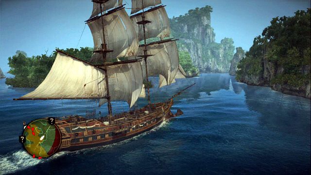 Omijaj wrogie statki obserwując minimapę - 02 - Murder and Mayhem | Sekwencja 10 | Solucja Assassins Creed IV Black Flag - Assassins Creed IV: Black Flag - poradnik do gry