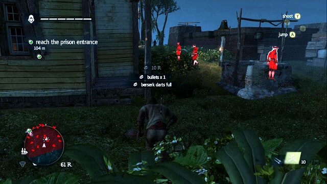 Trzymając się prawej ściany lada moment trafisz na drugi alarm - 01 - To Suffer Without Dying | Sekwencja 11 | Assassins Creed IV Black Flag - Assassins Creed IV: Black Flag - poradnik do gry